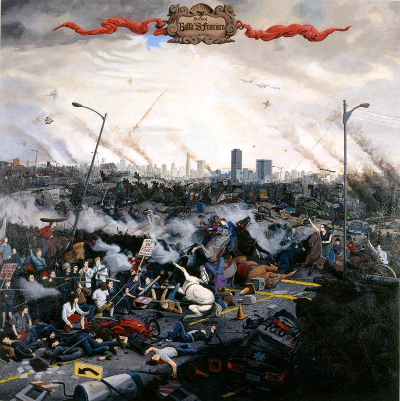 Illustration for article titled What if San Francisco and Los Angeles faced each other in a civil war?
